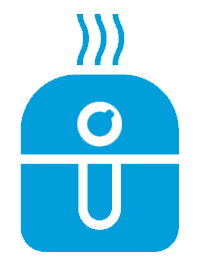 Airfryer icon blå