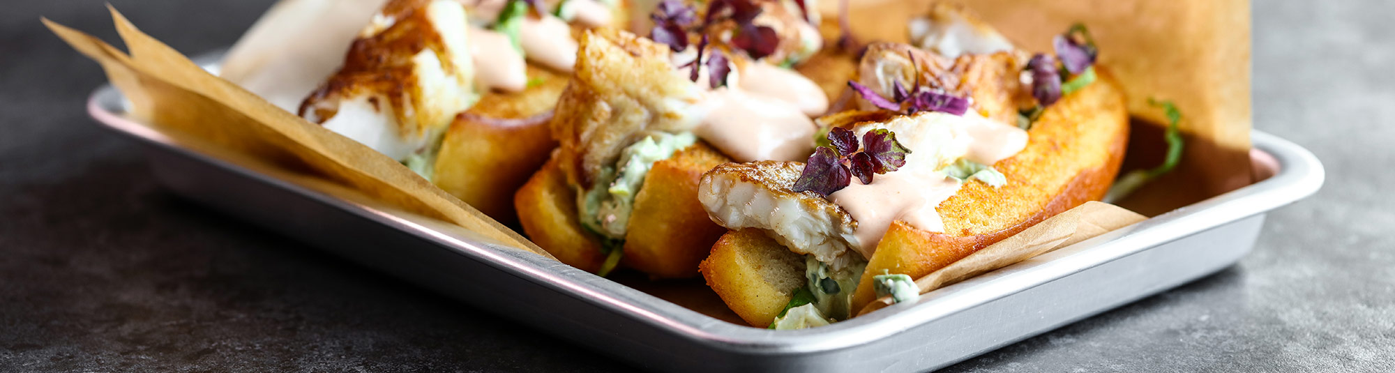 Pulled torskfilé i briochebröd&nbsp;