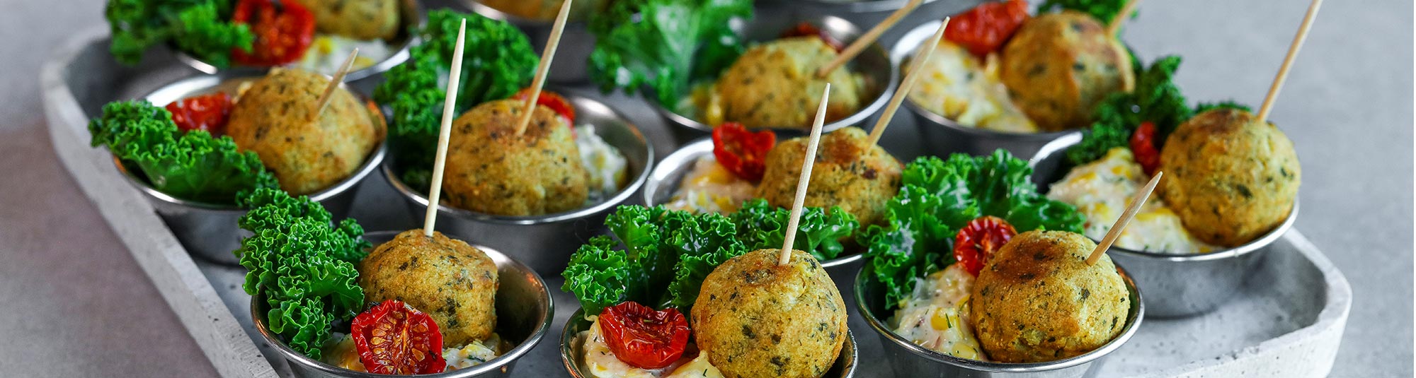 Falafel med majsdipp