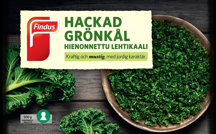 Findus Hackad grönkål förpackning