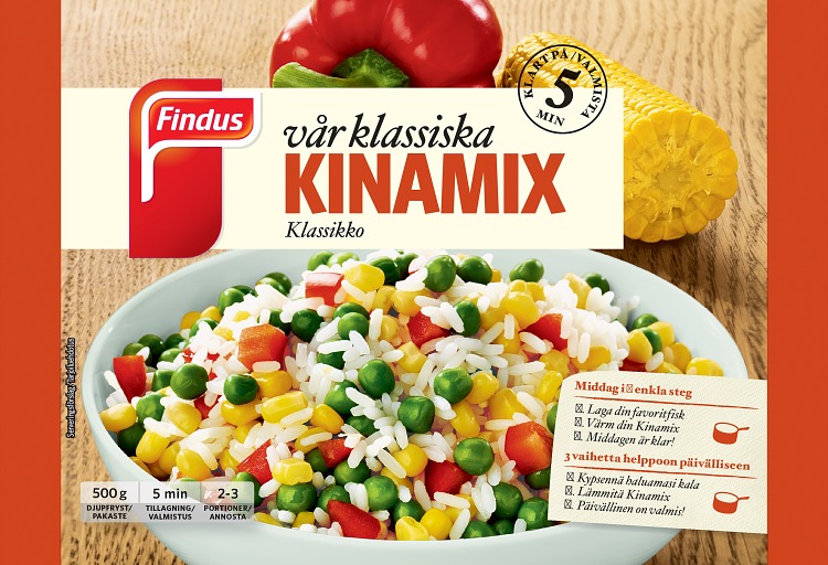 Förpackning Findus Vår klassiska kinamix