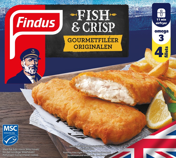 Förpackning Findus Fish and Crisp