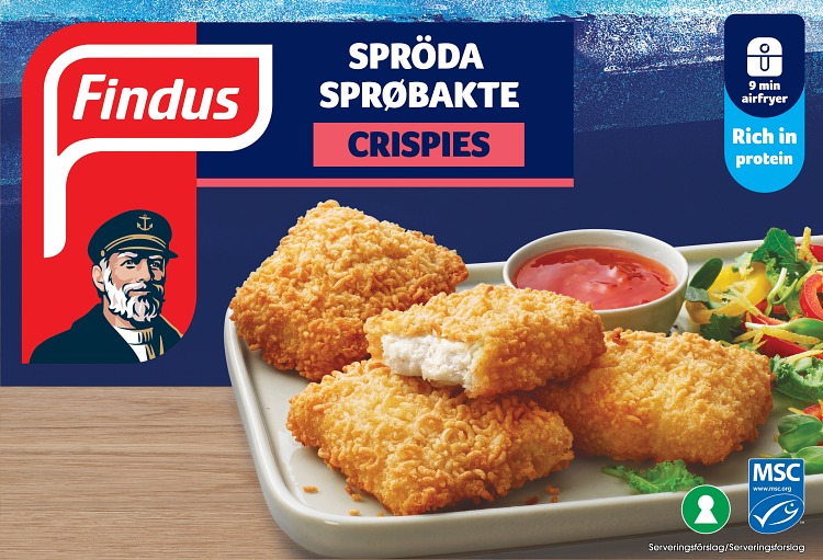 Förpackning Findus Spröda crispies