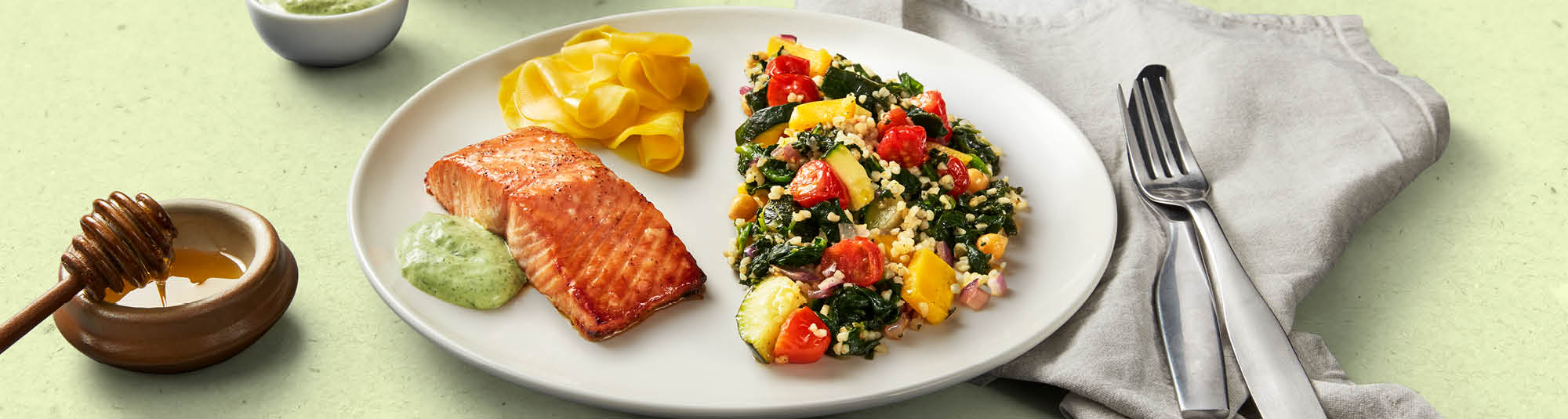 ASC Laxfile med Veggies Sides