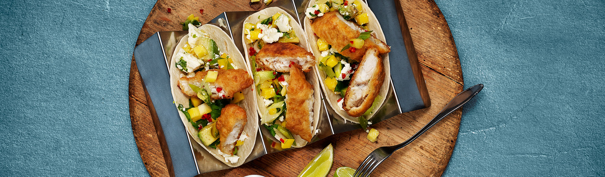 Fishtaco med åanerad fisk