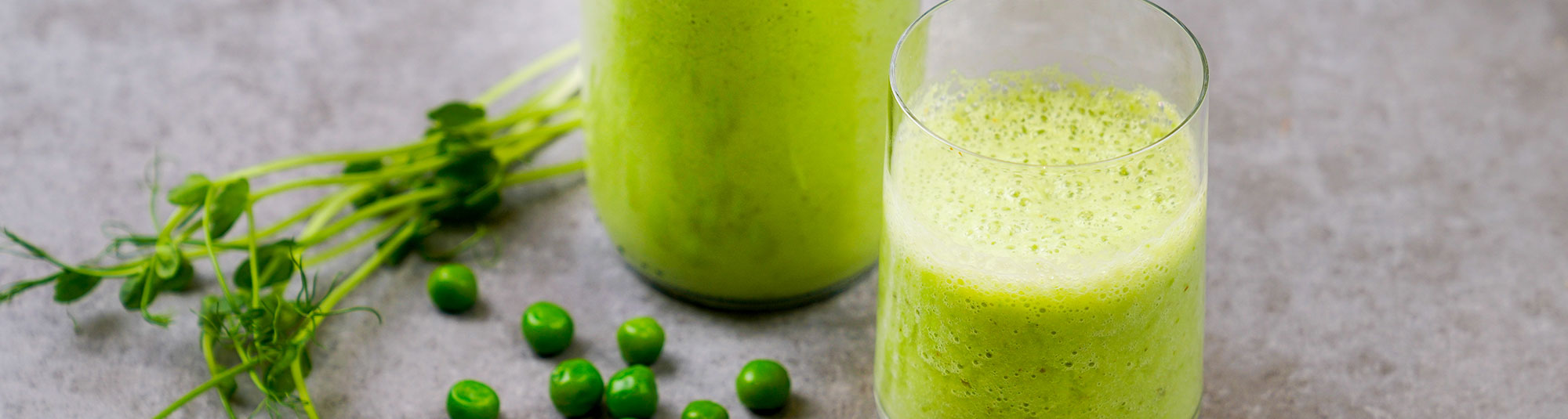 Ärt- och päronsmoothie