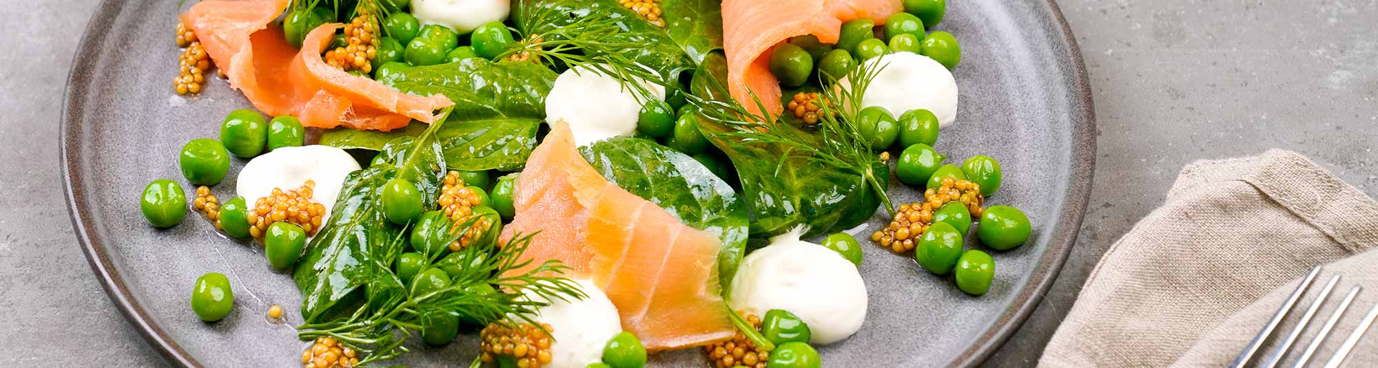 Vegetarisk pizza med ärtcreme