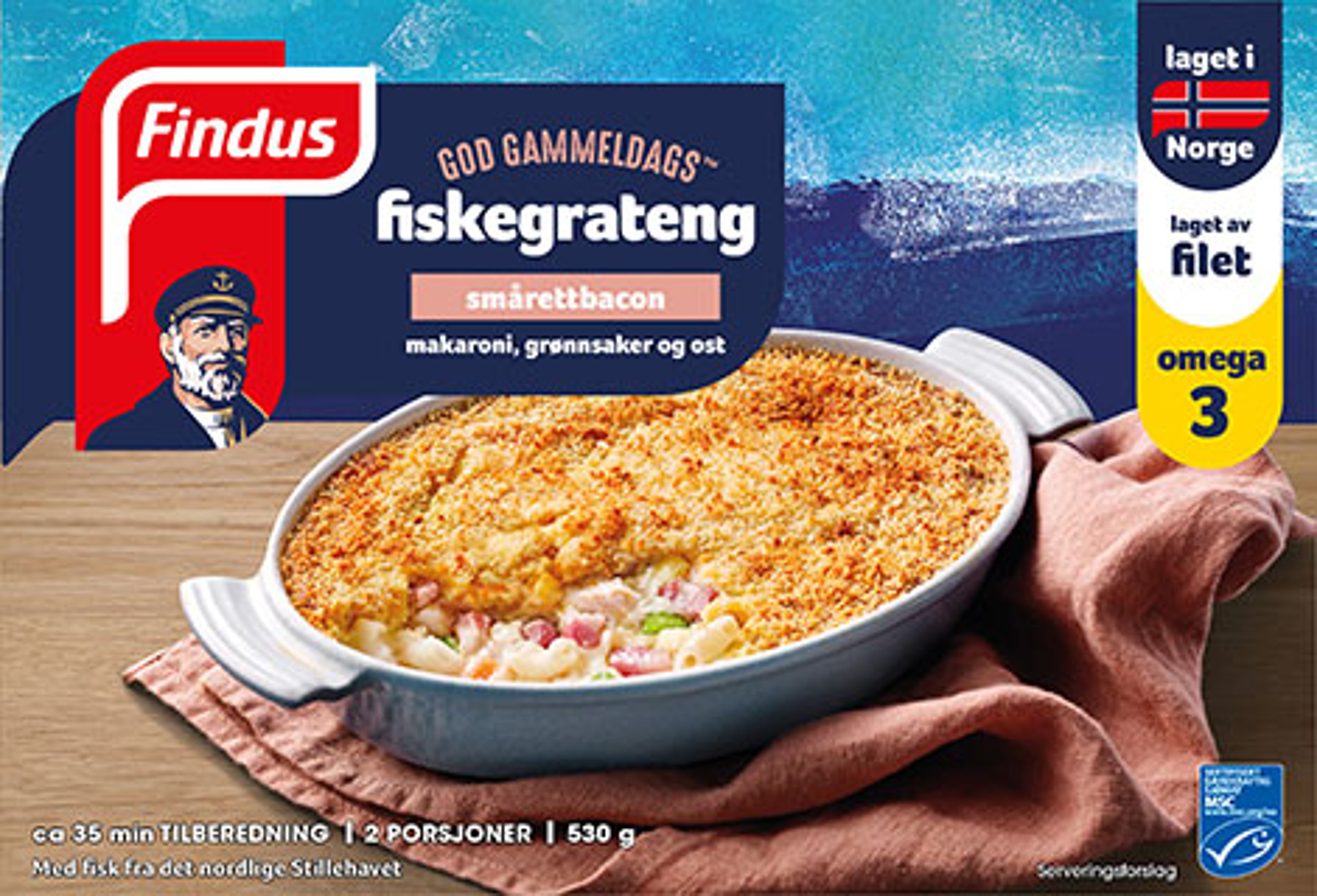 God Gammeldags fiskegrateng - smårettbacon.jpg